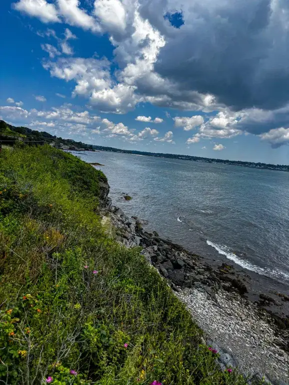 Coastal view of Newport Cliff Walk