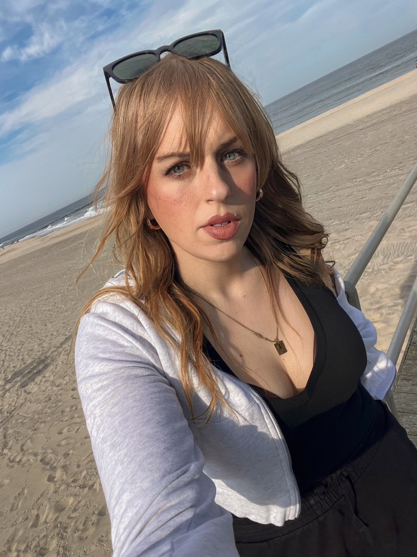 Emma Shorebreak at 10th Avenue Burrito during an off-season visit to Belmar New Jersey beach