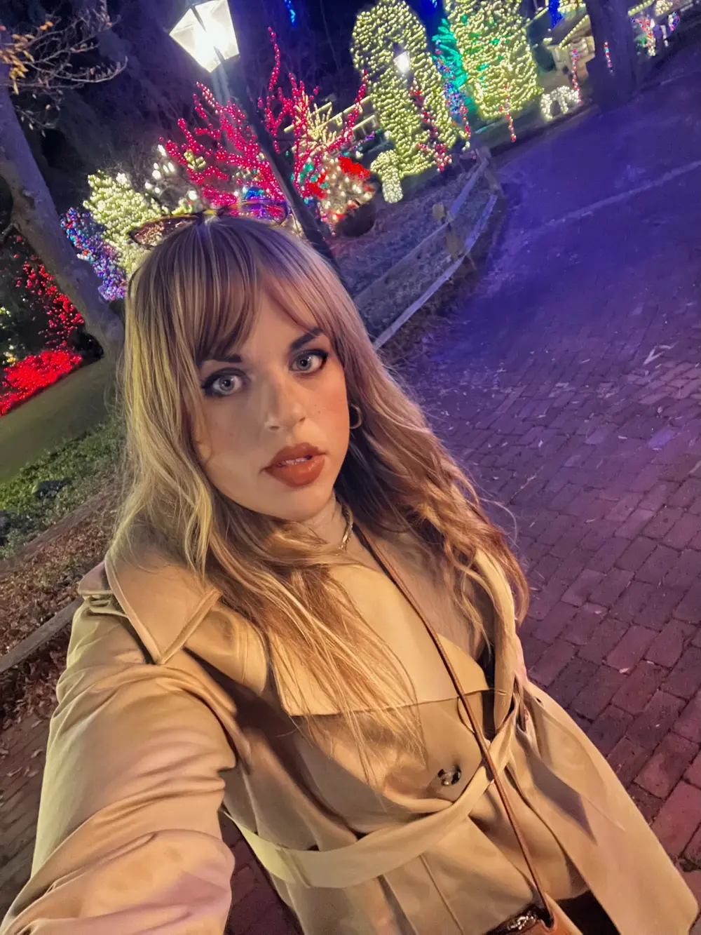 Emma Shorebreak returning to see the Peddler's Village holiday lights near New Hope Pennsylvania