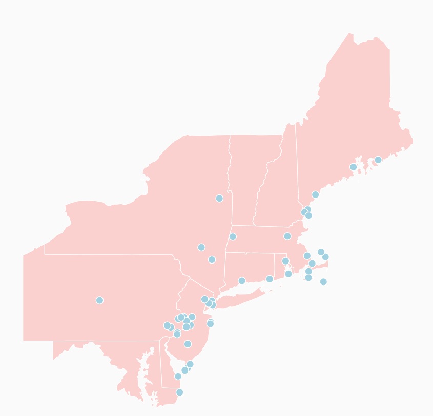 Northeast Travel Map