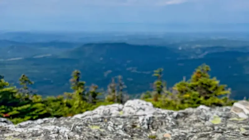 The view from Mount Mansfield above Stowe, Vermont